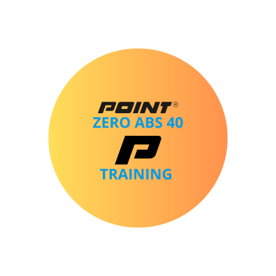 Piłeczki do tenisa stołowego POINT ZERO ABS Training żółte 10 szt.